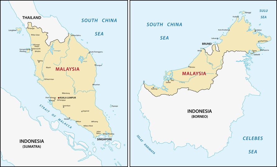 Wo liegt Malaysia?